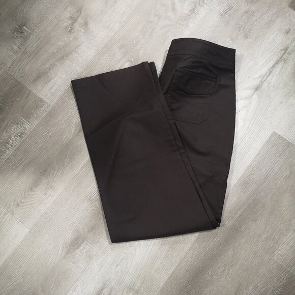 Anne Taylor Ladies Size 12 Dark Brown Straight Legs Casual Pants - Picture 9 of 12